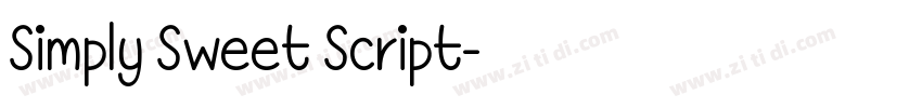 Simply Sweet Script字体转换